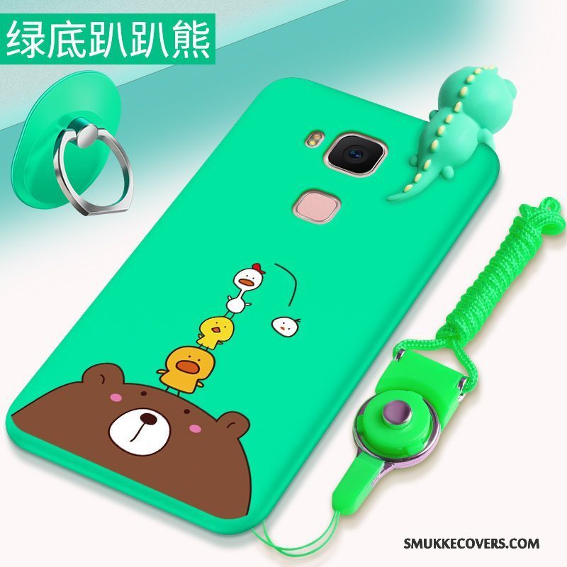Etui Huawei G7 Plus Silikone Ny Grøn, Cover Huawei G7 Plus Beskyttelse Telefontrend