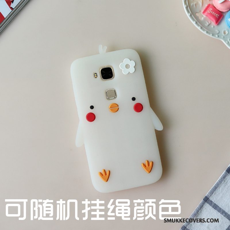 Etui Huawei G7 Plus Silikone Smuk Anti-fald, Cover Huawei G7 Plus Tasker Trend Lyserød