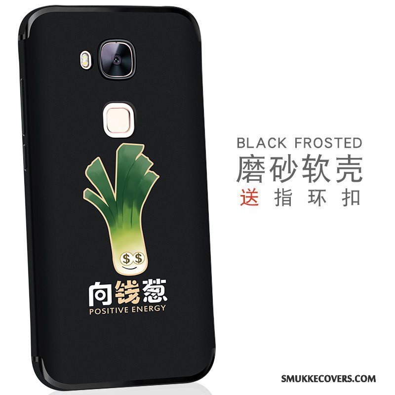 Etui Huawei G7 Plus Silikone Telefonbagdæksel, Cover Huawei G7 Plus Blød Nubuck