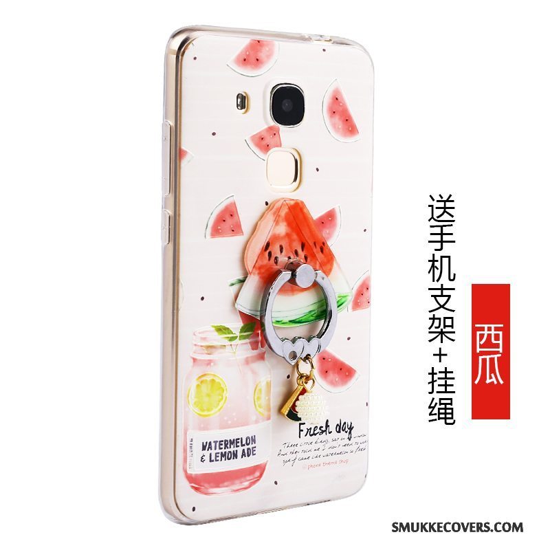 Etui Huawei G7 Plus Silikone Telefongrøn, Cover Huawei G7 Plus Tasker Frugt Lyse