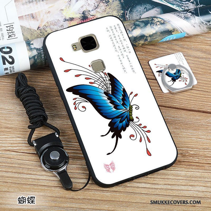 Etui Huawei G7 Plus Silikone Trend Europa, Cover Huawei G7 Plus Blød Hvid Anti-fald