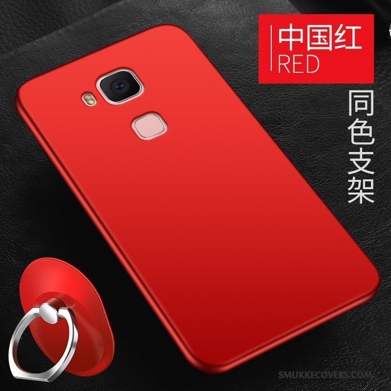Etui Huawei G7 Plus Silikone Trend Simple, Cover Huawei G7 Plus Beskyttelse Rød Af Personlighed
