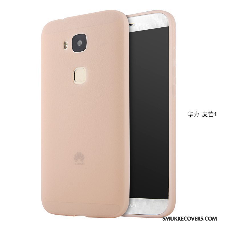 Etui Huawei G7 Plus Tasker Rød Anti-fald, Cover Huawei G7 Plus Blød Gennemsigtig Telefon