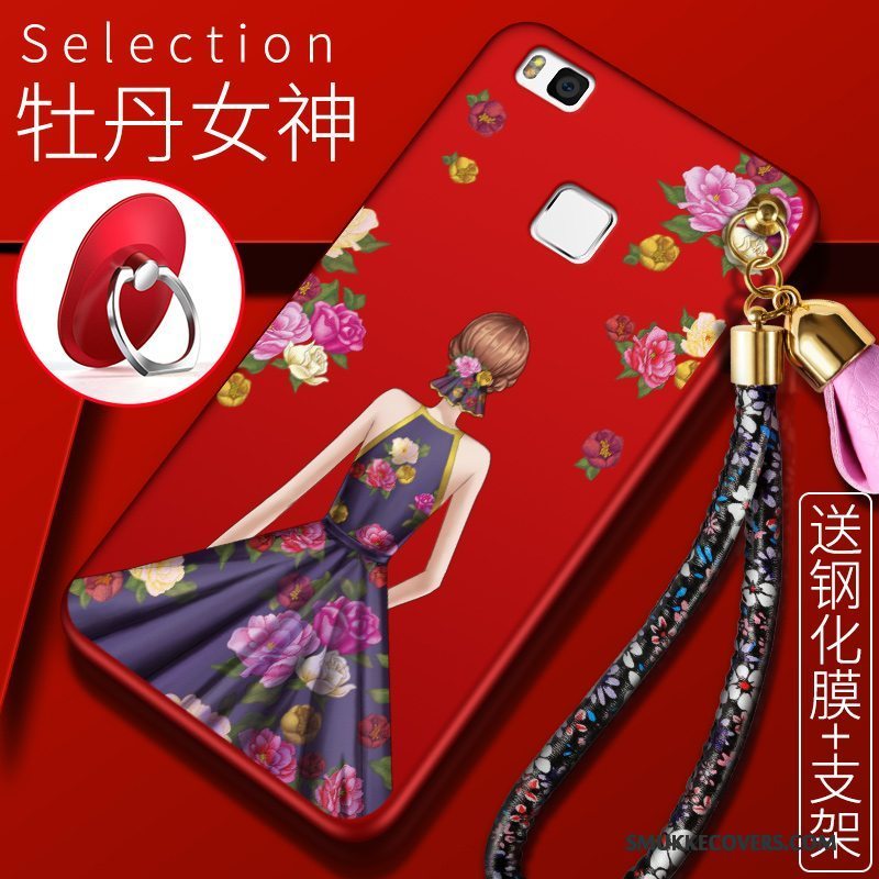 Etui Huawei G9 Lite Beskyttelse Telefonrød, Cover Huawei G9 Lite Tasker Ungdom Anti-fald