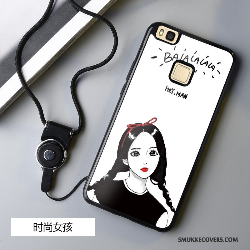 Etui Huawei G9 Lite Cartoon Af Personlighed Ungdom, Cover Huawei G9 Lite Silikone Sort Telefon