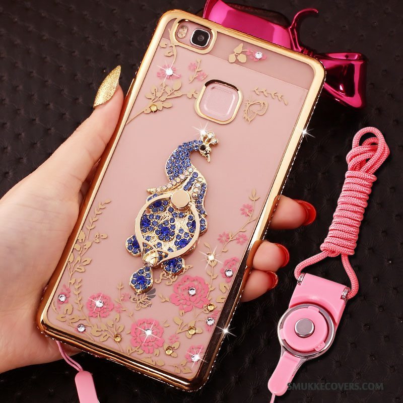 Etui Huawei G9 Lite Strass Ring Telefon, Cover Huawei G9 Lite Beskyttelse Hængende Ornamenter Ramme