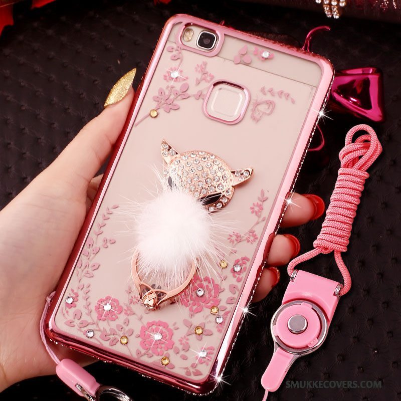 Etui Huawei G9 Lite Strass Ring Telefon, Cover Huawei G9 Lite Beskyttelse Hængende Ornamenter Ramme