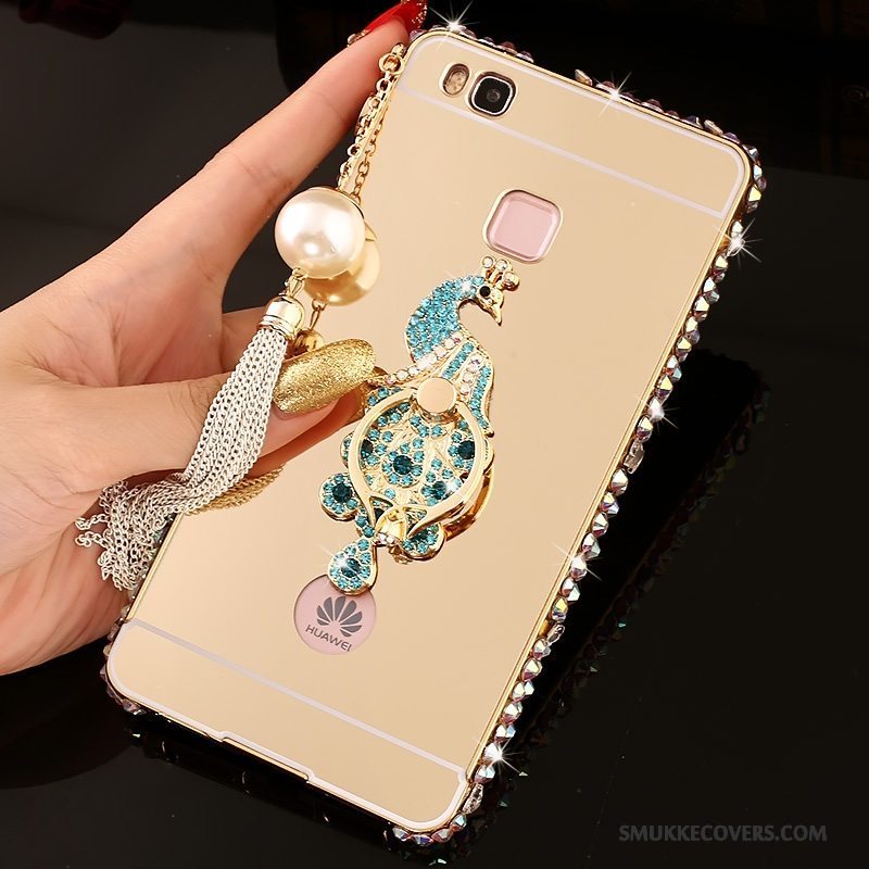 Etui Huawei G9 Lite Strass Telefonsølv, Cover Huawei G9 Lite Beskyttelse Ramme Hård