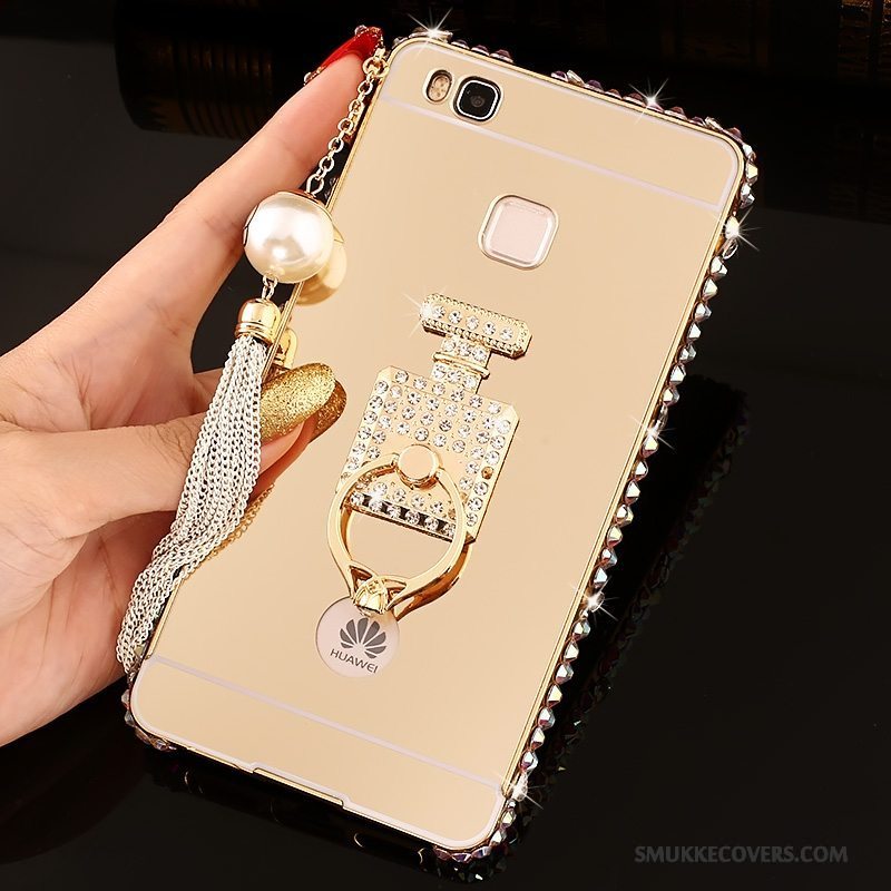 Etui Huawei G9 Lite Strass Telefonsølv, Cover Huawei G9 Lite Beskyttelse Ramme Hård