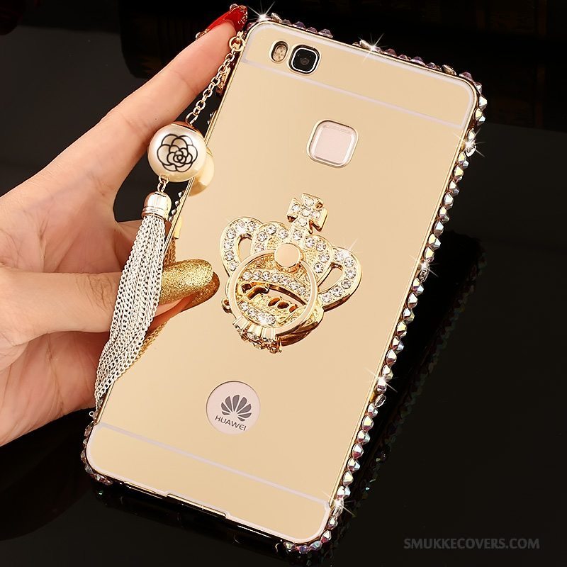 Etui Huawei G9 Lite Strass Telefonsølv, Cover Huawei G9 Lite Beskyttelse Ramme Hård