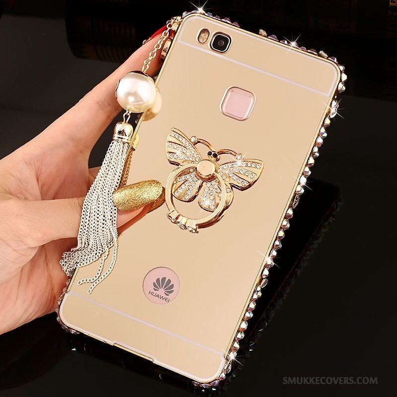 Etui Huawei G9 Lite Strass Telefonsølv, Cover Huawei G9 Lite Beskyttelse Ramme Hård