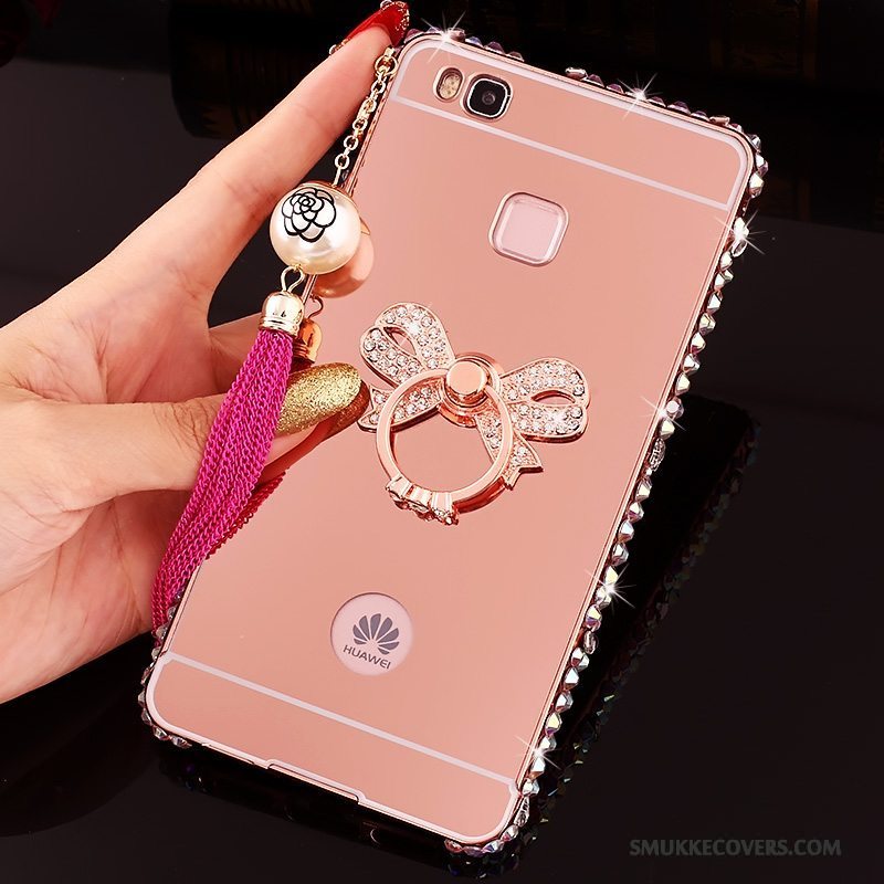 Etui Huawei G9 Lite Strass Telefonsølv, Cover Huawei G9 Lite Beskyttelse Ramme Hård