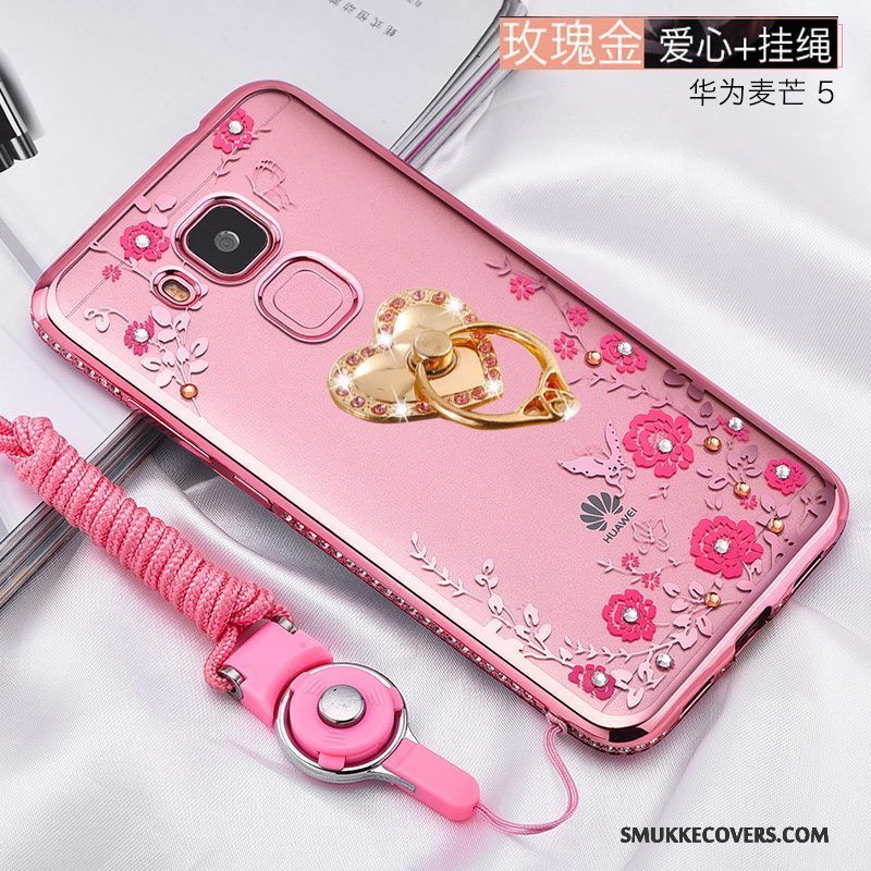 Etui Huawei G9 Plus Beskyttelse Anti-fald Af Personlighed, Cover Huawei G9 Plus Blød Telefonguld