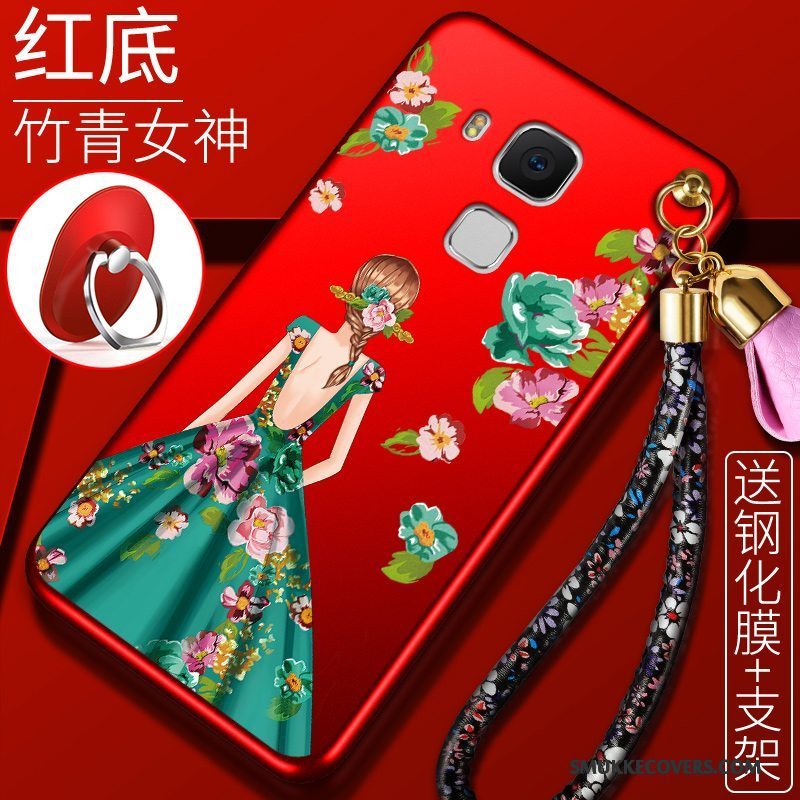 Etui Huawei G9 Plus Beskyttelse Anti-fald Af Personlighed, Cover Huawei G9 Plus Tasker Telefonrød