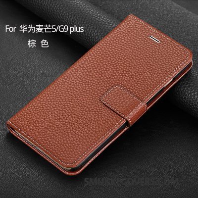 Etui Huawei G9 Plus Beskyttelse Brun Telefon, Cover Huawei G9 Plus Tegnebog