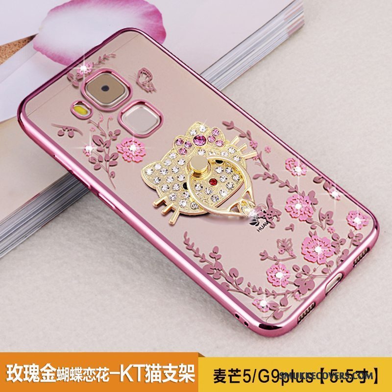 Etui Huawei G9 Plus Beskyttelse Telefonrosa Guld, Cover Huawei G9 Plus Blød Trend Anti-fald