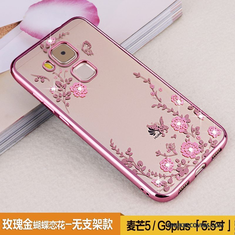 Etui Huawei G9 Plus Beskyttelse Telefonrosa Guld, Cover Huawei G9 Plus Blød Trend Anti-fald