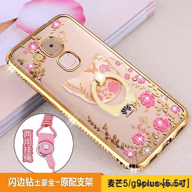 Etui Huawei G9 Plus Beskyttelse Telefonrosa Guld, Cover Huawei G9 Plus Blød Trend Anti-fald