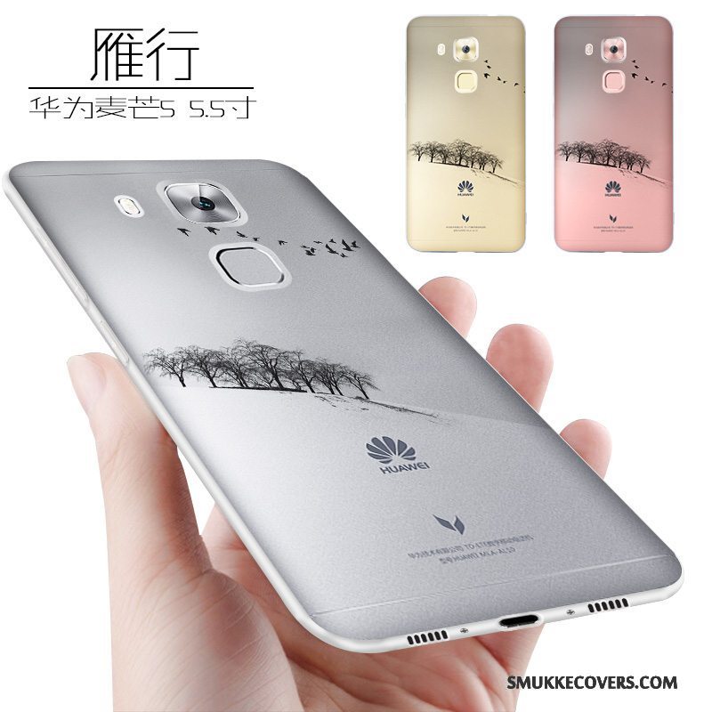 Etui Huawei G9 Plus Blød Anti-fald Gul, Cover Huawei G9 Plus Kreativ Telefonaf Personlighed