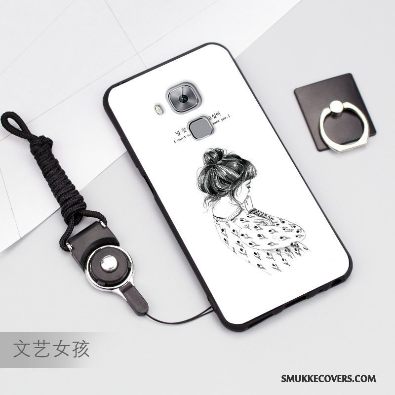 Etui Huawei G9 Plus Blød Anti-fald Hvid, Cover Huawei G9 Plus Beskyttelse Telefon