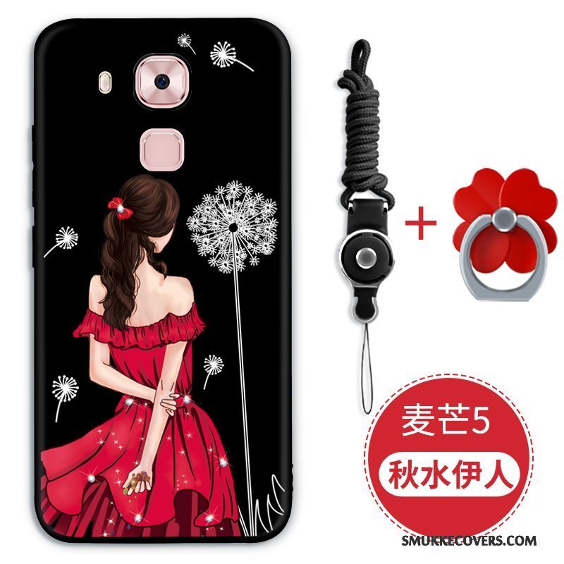 Etui Huawei G9 Plus Blød Anti-fald Telefon, Cover Huawei G9 Plus Silikone Rød