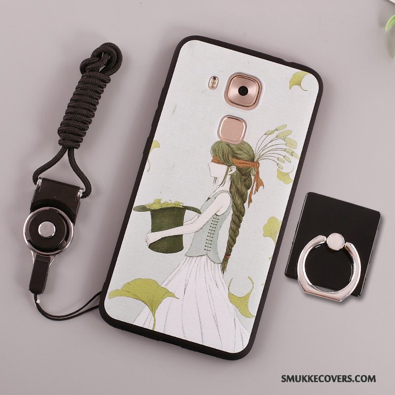 Etui Huawei G9 Plus Blød Hvid Hængende Ornamenter, Cover Huawei G9 Plus Silikone Telefon