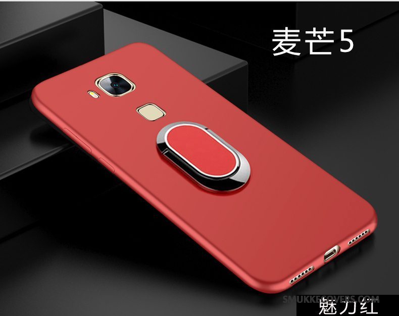 Etui Huawei G9 Plus Blød Nubuck Telefon, Cover Huawei G9 Plus Tasker Anti-fald Sort
