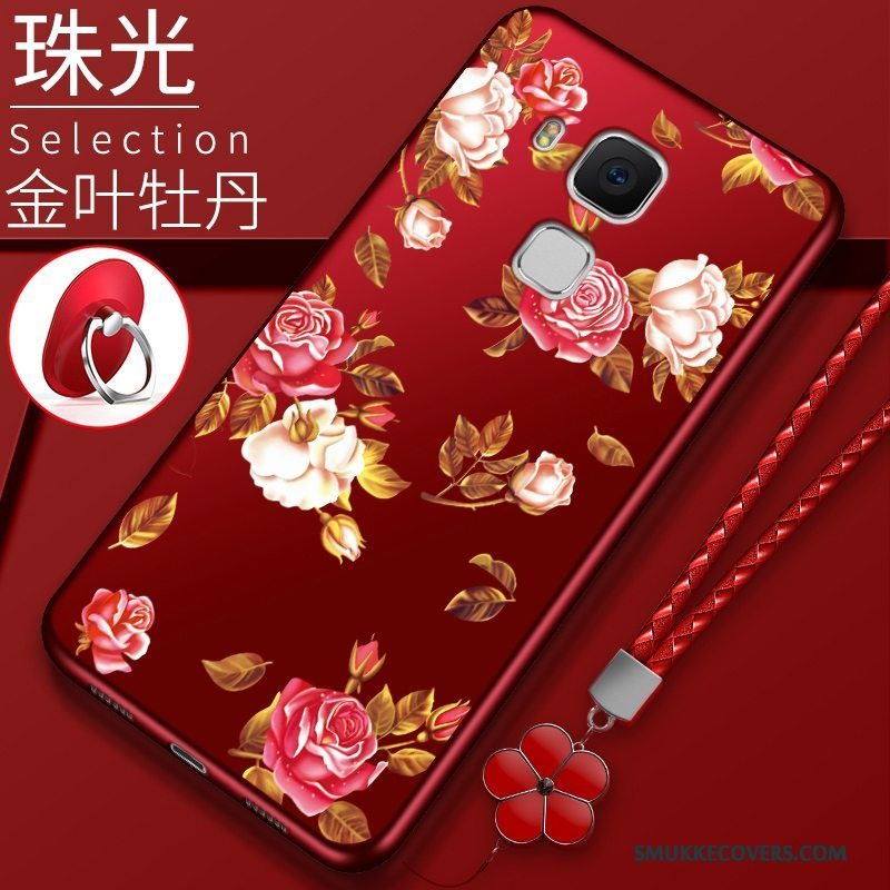 Etui Huawei G9 Plus Blød Telefonanti-fald, Cover Huawei G9 Plus Beskyttelse Rød
