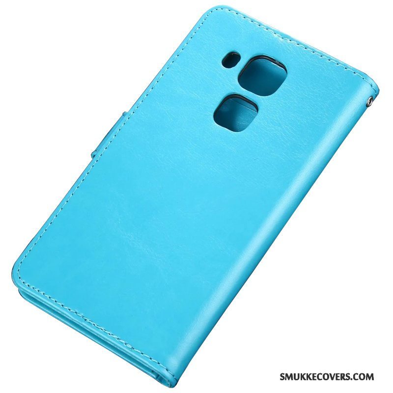 Etui Huawei G9 Plus Folio Anti-fald Blå, Cover Huawei G9 Plus Tasker Telefon