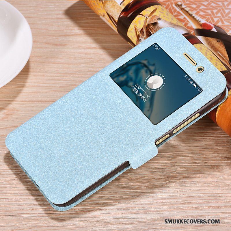 Etui Huawei G9 Plus Folio Telefontrend, Cover Huawei G9 Plus Silikone Anti-fald Lyserød