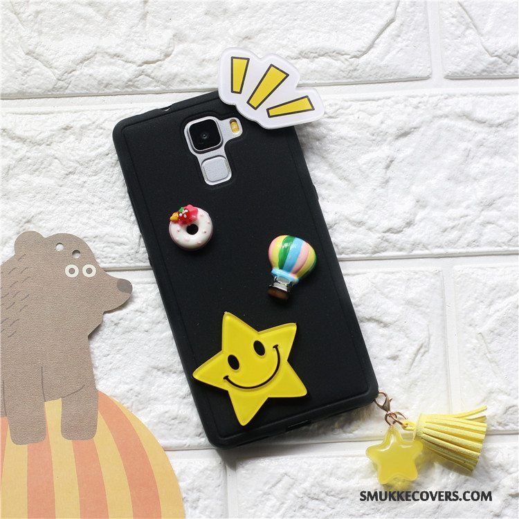 Etui Huawei G9 Plus Kreativ Tassel Telefon, Cover Huawei G9 Plus Silikone Smuk Sort