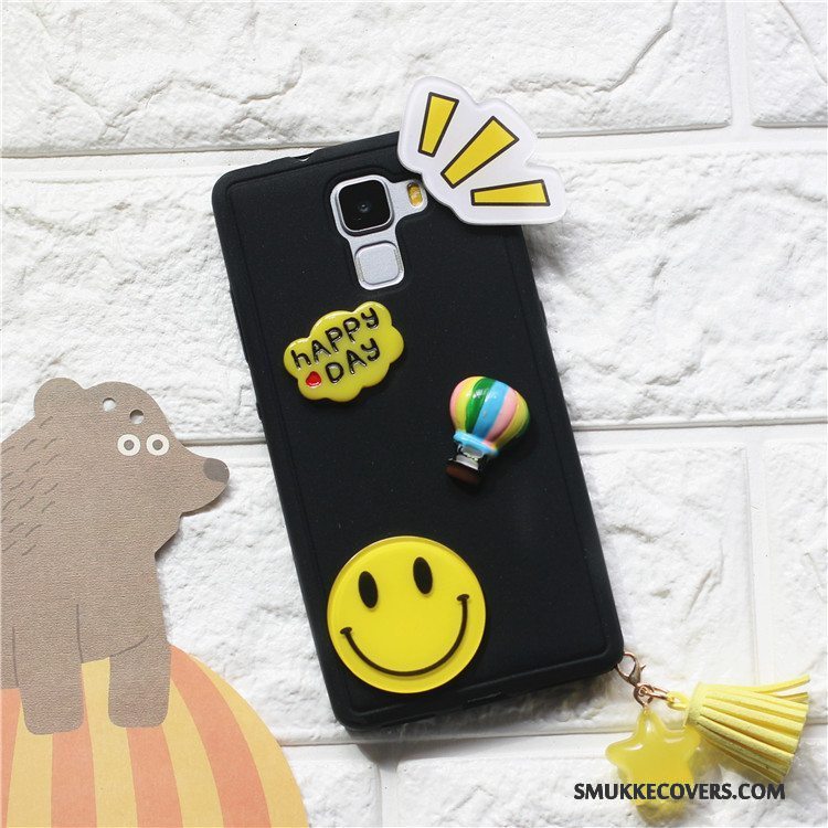 Etui Huawei G9 Plus Kreativ Tassel Telefon, Cover Huawei G9 Plus Silikone Smuk Sort