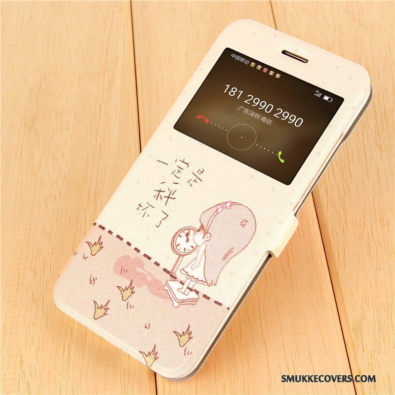 Etui Huawei G9 Plus Læder Anti-fald Lilla, Cover Huawei G9 Plus Beskyttelse Smuk Telefon