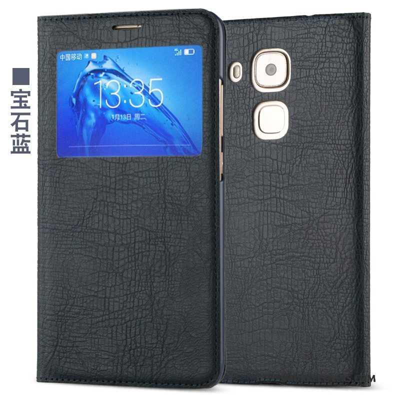 Etui Huawei G9 Plus Læder Anti-fald Telefon, Cover Huawei G9 Plus Folio Lilla