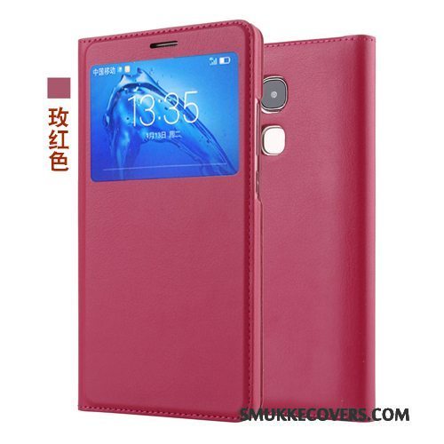 Etui Huawei G9 Plus Læder Anti-fald Telefon, Cover Huawei G9 Plus Folio Lilla