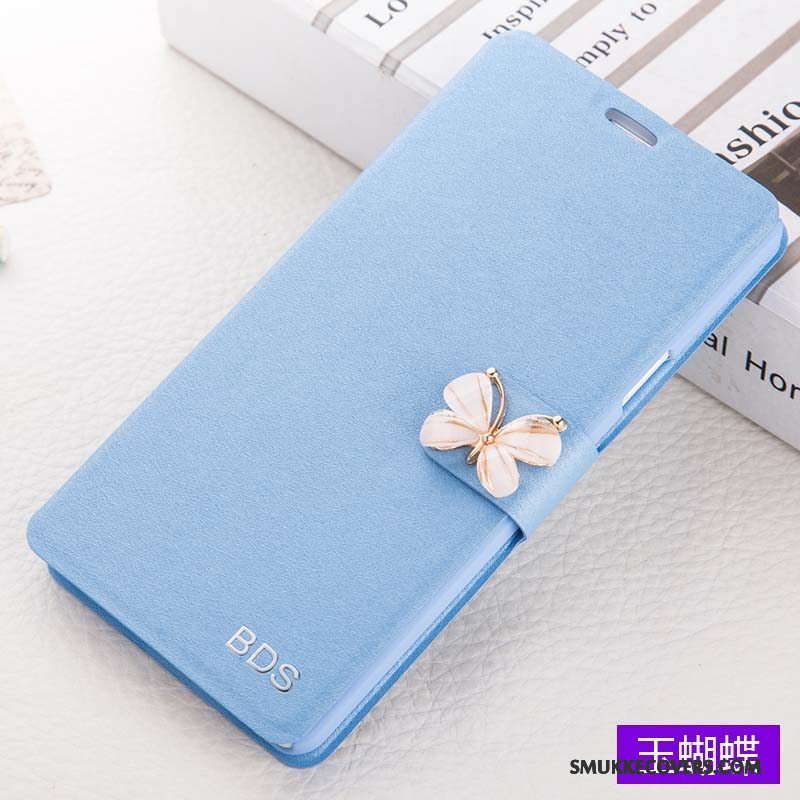 Etui Huawei G9 Plus Læder Anti-fald Telefon, Cover Huawei G9 Plus Folio Trend Rød