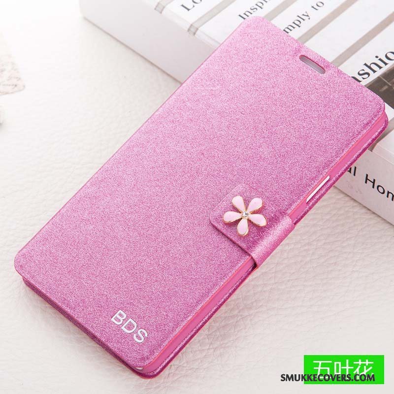 Etui Huawei G9 Plus Læder Anti-fald Telefon, Cover Huawei G9 Plus Folio Trend Rød