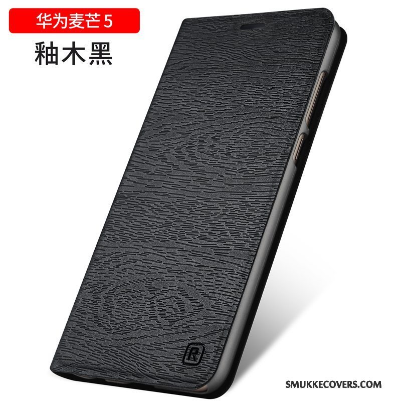 Etui Huawei G9 Plus Læder Telefoncyan, Cover Huawei G9 Plus Folio Anti-fald
