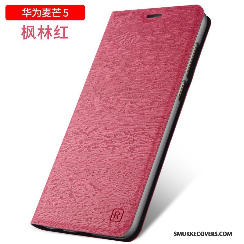 Etui Huawei G9 Plus Læder Telefoncyan, Cover Huawei G9 Plus Folio Anti-fald