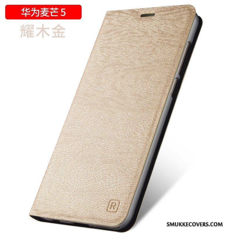 Etui Huawei G9 Plus Læder Telefoncyan, Cover Huawei G9 Plus Folio Anti-fald