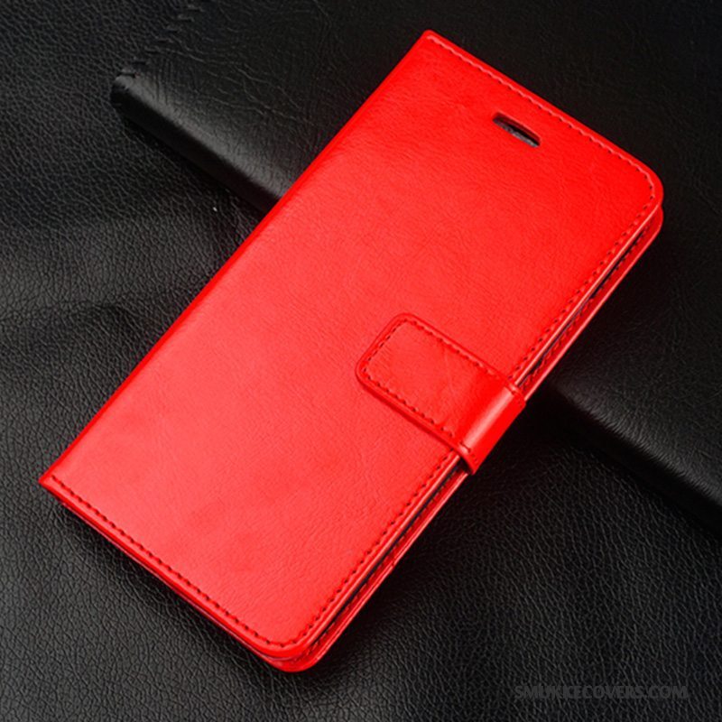 Etui Huawei G9 Plus Læder Trend Telefon, Cover Huawei G9 Plus Blød Nuttet Rød