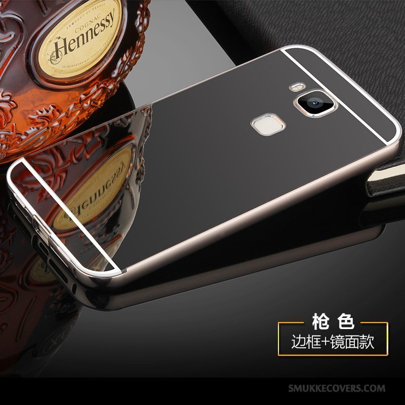 Etui Huawei G9 Plus Metal Telefonsort, Cover Huawei G9 Plus Ramme