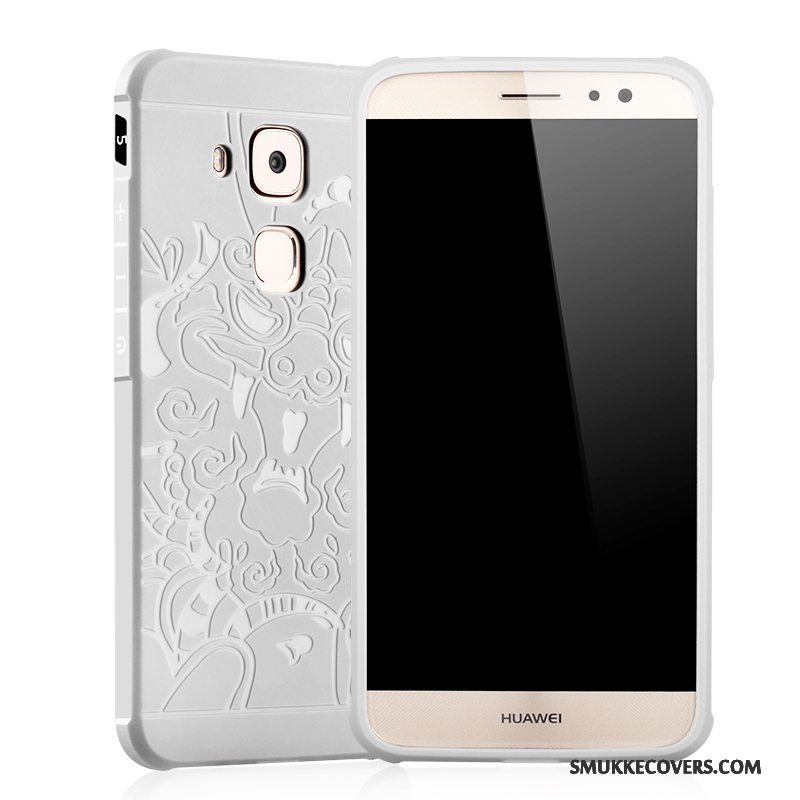 Etui Huawei G9 Plus Silikone Anti-fald Cyan, Cover Huawei G9 Plus Beskyttelse Telefon