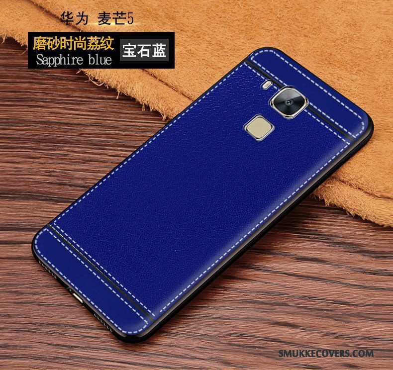 Etui Huawei G9 Plus Silikone Blå Telefon, Cover Huawei G9 Plus Blød Hængende Ornamenter