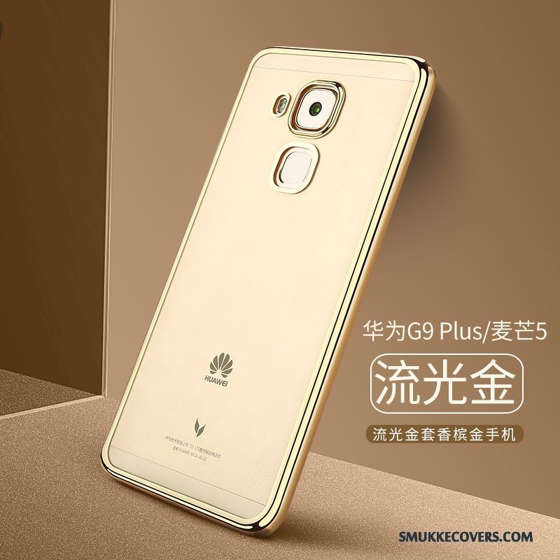 Etui Huawei G9 Plus Silikone Telefonanti-fald, Cover Huawei G9 Plus Tasker Guld Af Personlighed