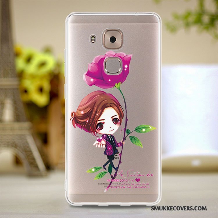 Etui Huawei G9 Plus Silikone Telefongennemsigtig, Cover Huawei G9 Plus Tasker Rød