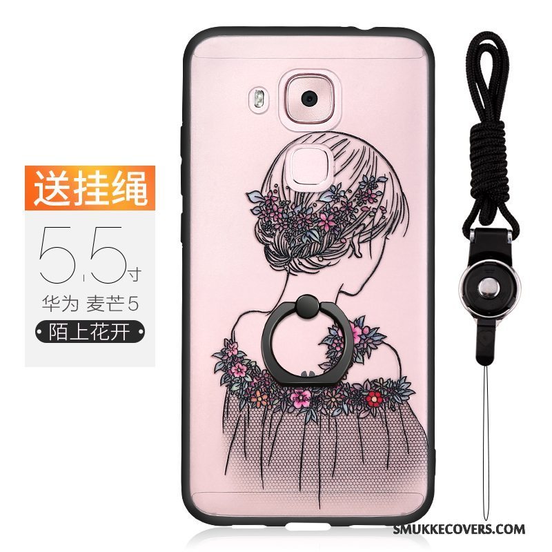 Etui Huawei G9 Plus Tasker Af Personlighed Anti-fald, Cover Huawei G9 Plus Kreativ Lyserød Telefon