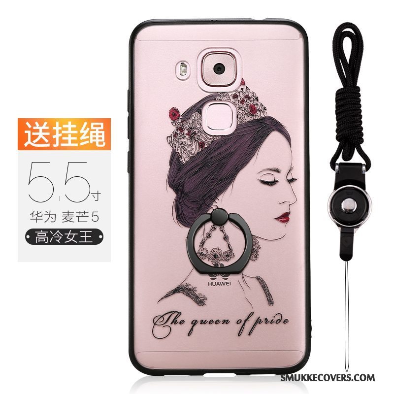Etui Huawei G9 Plus Tasker Af Personlighed Anti-fald, Cover Huawei G9 Plus Kreativ Lyserød Telefon