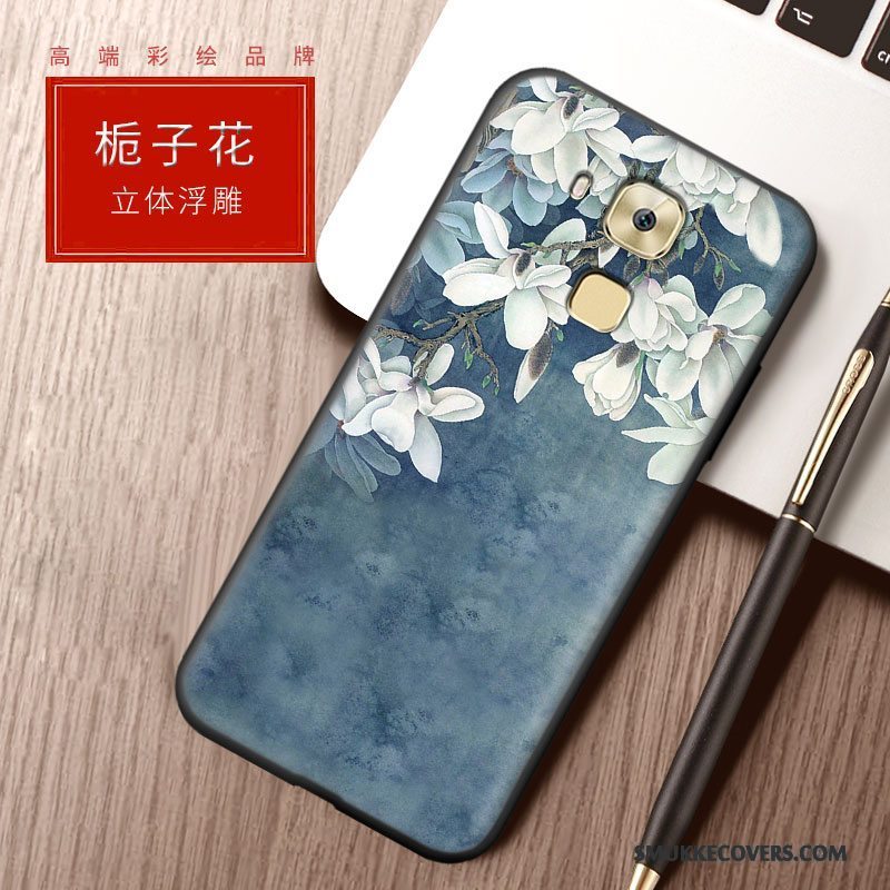 Etui Huawei G9 Plus Tasker Anti-fald Cyan, Cover Huawei G9 Plus Beskyttelse Telefonaf Personlighed