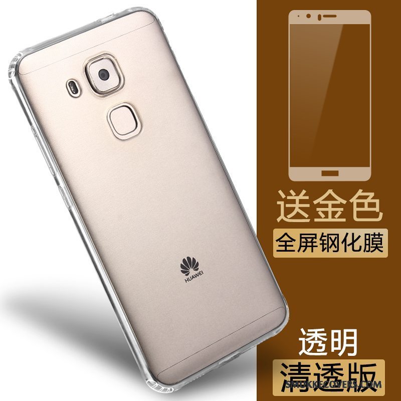 Etui Huawei G9 Plus Tasker Guld Gennemsigtig, Cover Huawei G9 Plus Blød Telefonanti-fald